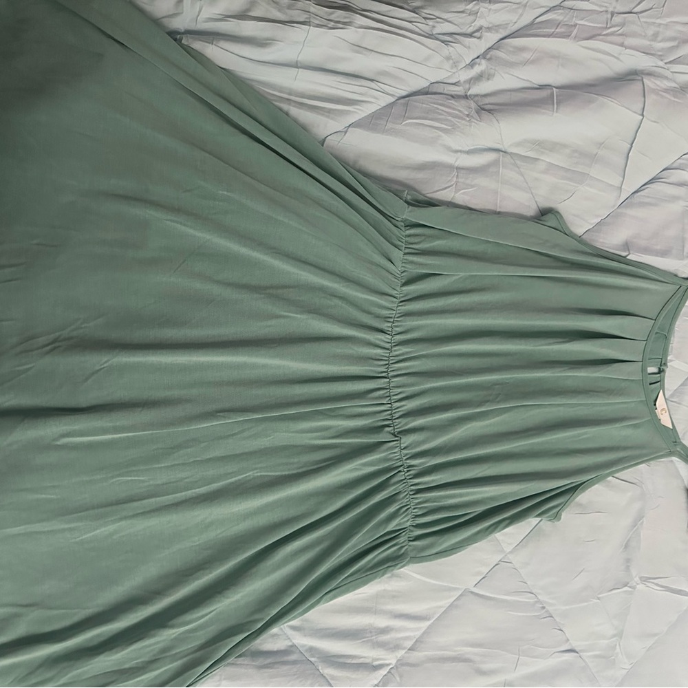 Charming Charlie Sleeveless Green Maxi Dress